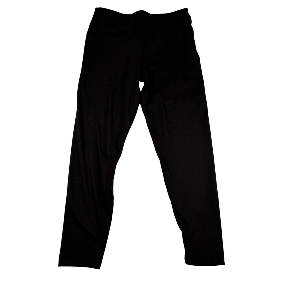 Felina Womens High Waisted Black Athletic Leggings lot 2 pair Size Large